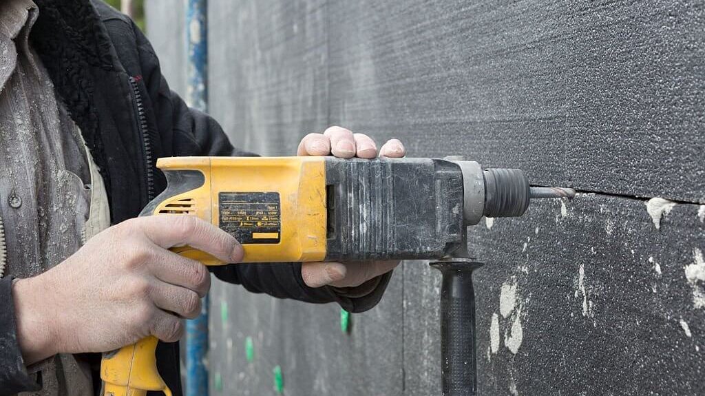 4. Use A Hammer Drill